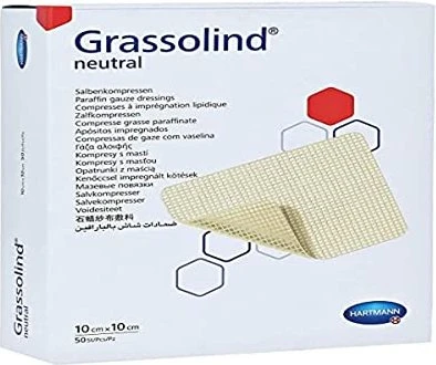 Hartmann Grassolind Salbenkompressen steril