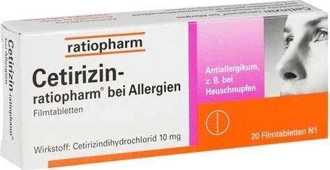 Cetirizin-ratiopharm bei Allergien 10mg Filmtabletten, 20 Stück