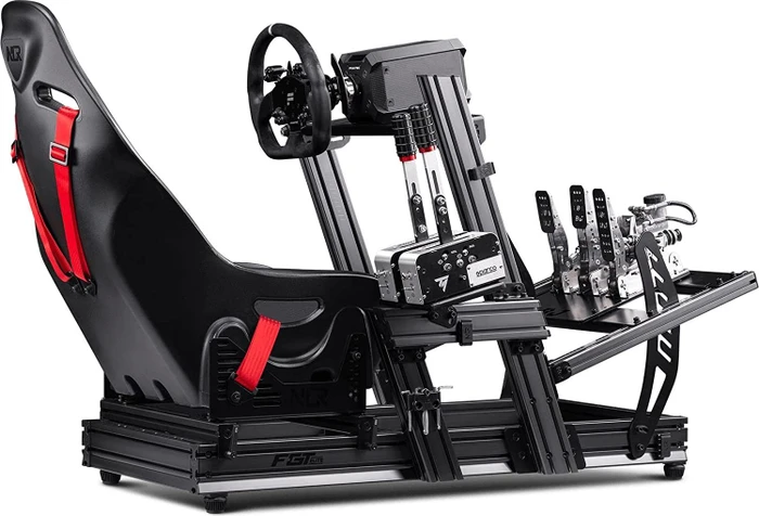 Next Level Racing F-GT Elite Aluminium Simulator Cockpit, Wheel Plate Edition