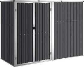 vidaXL Metall Gerätehaus 225x89cm anthrazit