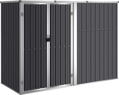 vidaXL Metall Gerätehaus 225x89cm anthrazit