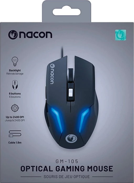 Nacon GM-105 Gaming Mouse schwarz, USB