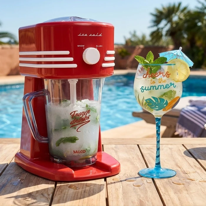Salco SNC30 Retro Frozen Beverage Station Slushi-Maker & Crushed-Ice