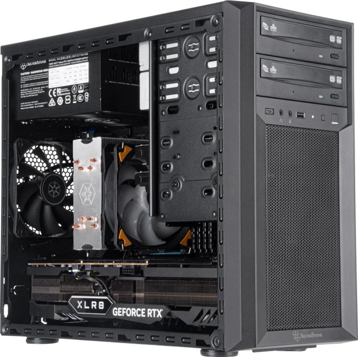 SilverStone Fara 313, USB-C, schwarz