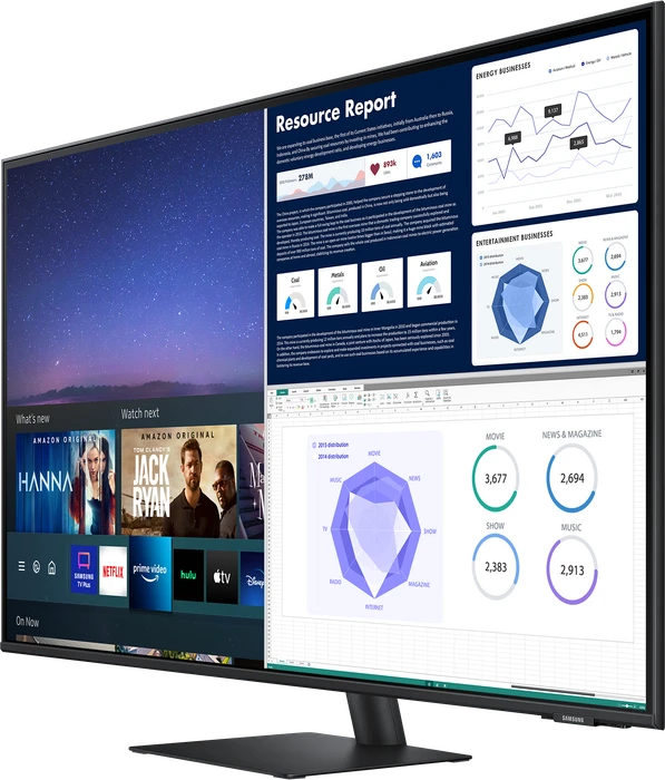 Samsung Smart Monitor M7 M70A, schwarz, 43"