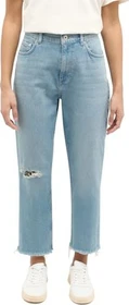 Mustang Brooks Straight 7/8 mit Waschung Jeans blau (Damen)