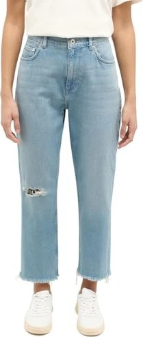 Mustang Brooks Straight 7/8 mit Waschung Jeans blau (Damen)