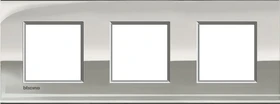 Bticino LivingLightAIR Abdeckrahmen Europe 3fach 2+2+2 Module, palladium