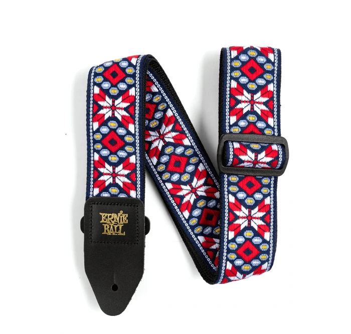 Ernie Ball Classic Jacquard Guitar Strap Taos Fire Red