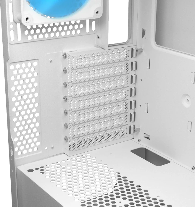 Cougar Airface Flo RGB, weiß, Glasfenster