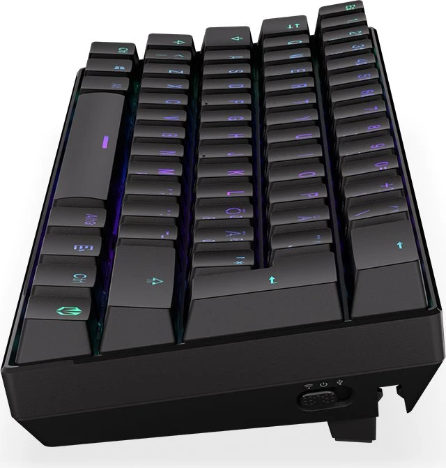 Endorfy Thock Compact Wireless Red, PBT, LEDs RGB, hot-swap, Kailh Box RED, USB/Bluetooth, ND