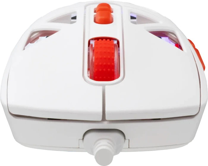 Baracuda Seal Black Gaming Mouse, weiß/rot, USB
