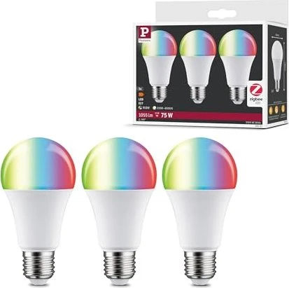 Paulmann SmartHome Zigbee LED Birne E27 11W RGBW, 3 Stück
