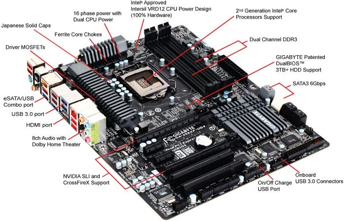 GIGABYTE GA-Z68XP-UD4 (Intel 1155)