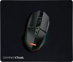 Trust Gaming GXT 112 Felox Wireless Gaming Mouse & Mauspad, schwarz, USB (25070)