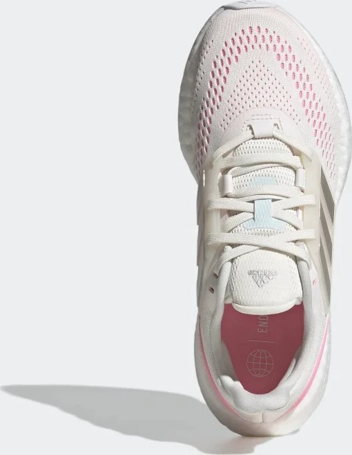 adidas Pureboost 22 cloud white/silver metallic/beam pink (Herren)