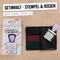 trodat Creative Mini Handstempel mit 12 Abdrucken "Bullet Journal" inkl. 3-farbigem Kissen, 30x5mm, pastell lila, 2er-Set Vorschaubild