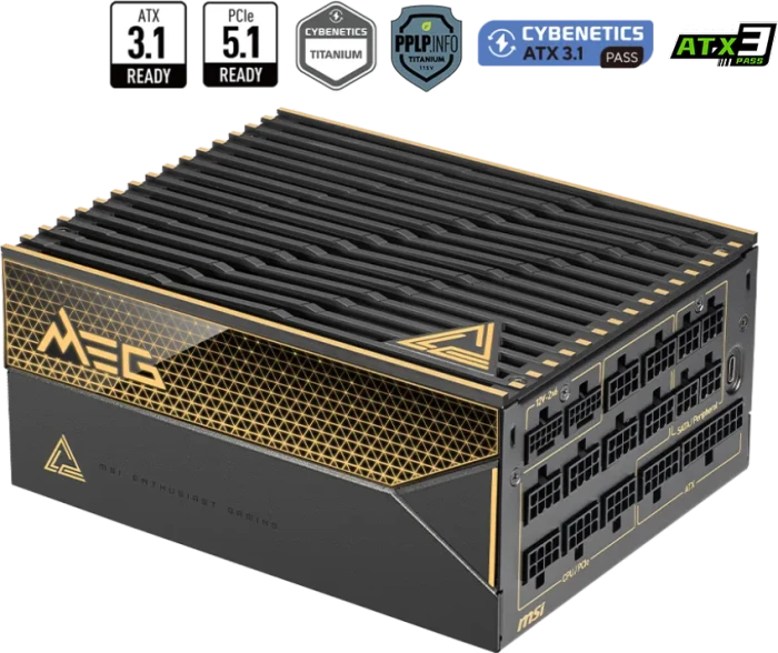 MSI MEG Ai1600T PCIE5 1600W, ATX 3.1