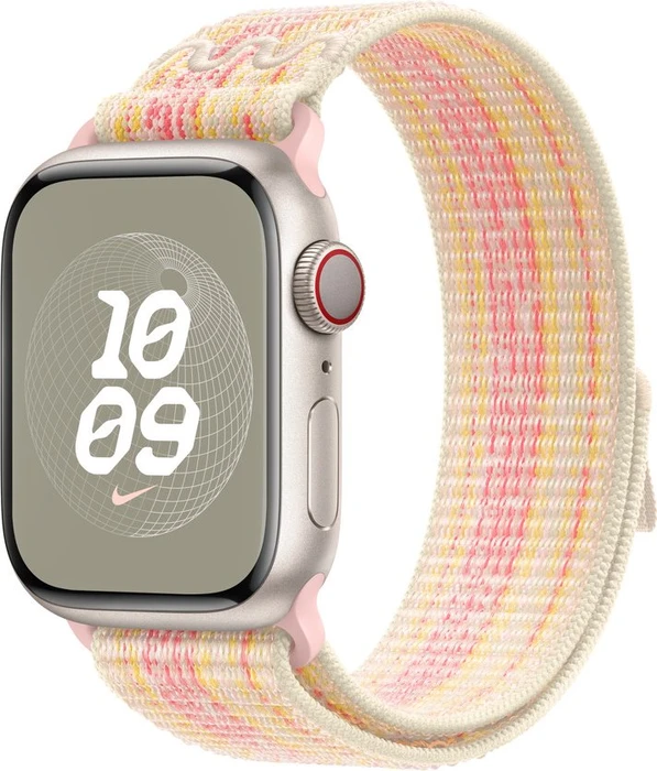 Apple Nike Sport Loop für Apple Watch 41mm Starlight/pink