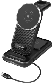 LogiLink 4-in-1 Ladestation MagSafe 20.5W schwarz