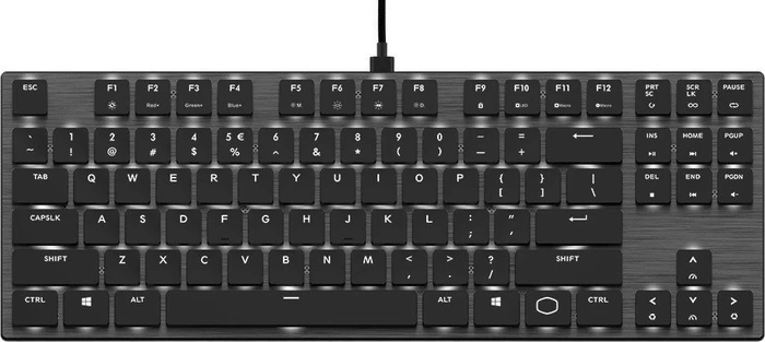 Cooler Master SK630 Tenkeyless, LEDs RGB, MX LOW PROFILE RGB RED, USB, DE