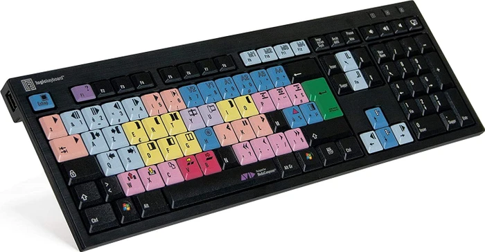 LogicKeyboard Nero Slim Line Avid Media Composer PC, USB, FR