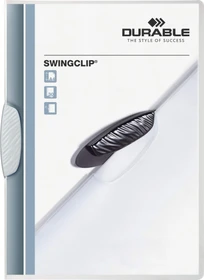 Durable Swingclip Klemmmappe, A4, weiß/transparent