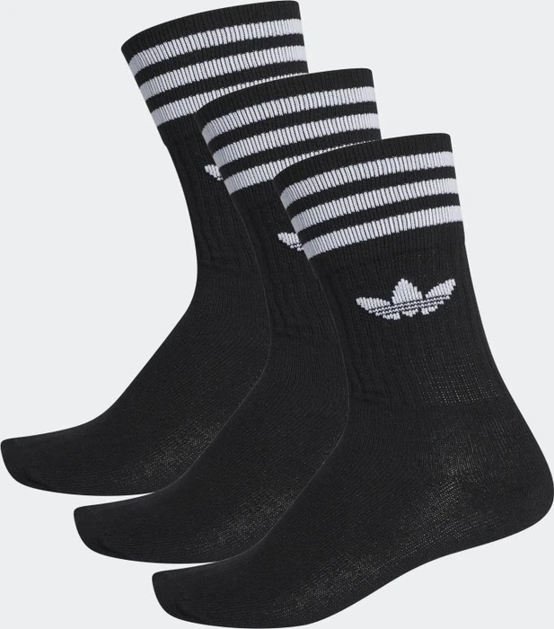 adidas Crew Socken schwarz/weiß, 3 Paare