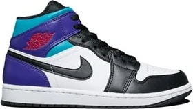 Nike Air Jordan 1 Mid white/bright concord/true red/black (Herren)