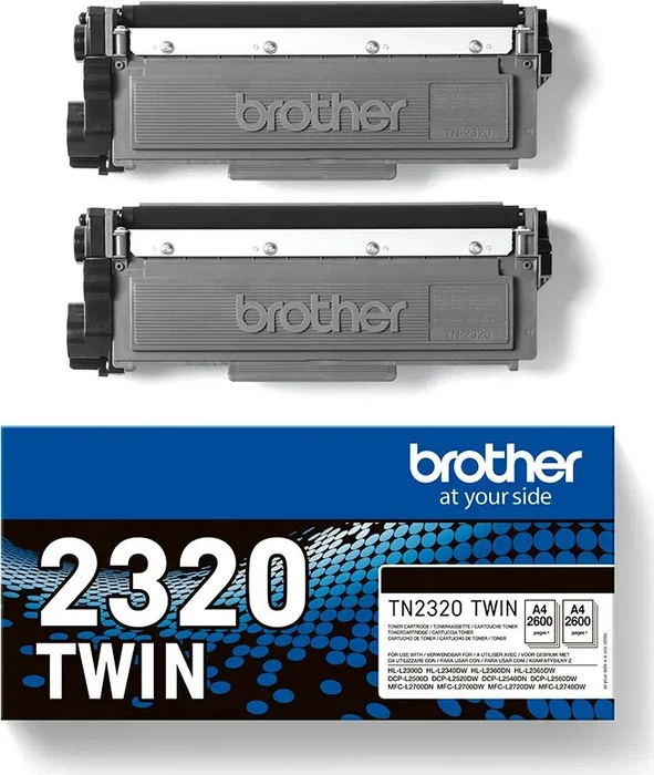 Brother Toner TN-2320 schwarz hohe Kapazität, 2er-Pack
