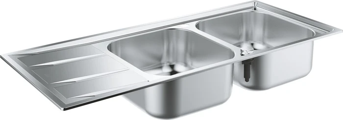 Grohe K400 80-S 116/50 2.0 rev Einbau Doppelspüle reversibel edelstahl