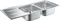 Grohe K400 80-S 116/50 2.0 rev Einbau Doppelspüle reversibel edelstahl Vorschaubild