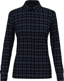 Salewa Fanes Flannel 5 Polarlite Hemd langarm blau/black out (Damen)