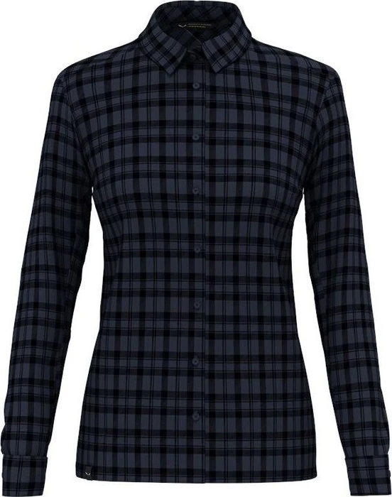 Salewa Fanes Flannel 5 Polarlite Hemd langarm blau/black out (Damen)
