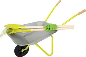 Legler Small Foot Schubkarre mit Gartenwerkzeug