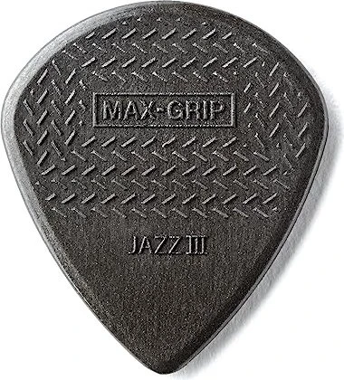 Dunlop Max-Grip Jazz III Carbon Fiber Pick, 24-Pack