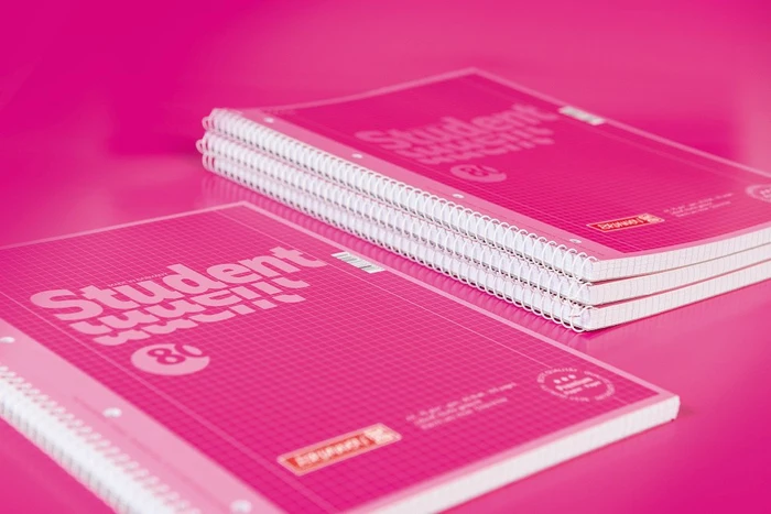 Brunnen Student Colour Code Collegeblock, A4, Lineatur 28, pink, 80 Blatt