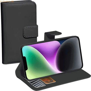 Pedea Book Cover Classic für Apple iPhone 14 schwarz