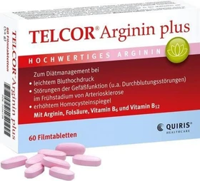 Telcor Arginin plus Filmtabletten, 60 Stück