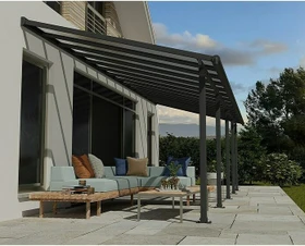 Palram Canopia Olympia Terrassenüberdachung 860x300cm grau