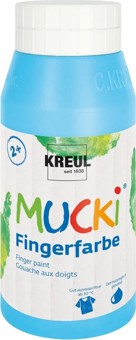 Kreul Mucki Fingerfarbe, hellblau, 750ml