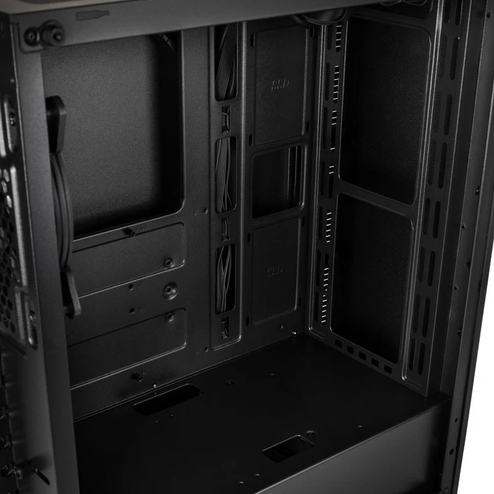 Zalman R2, schwarz, Glasfenster