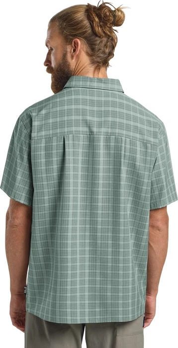 Jack Wolfskin Meseta Hemd kurzarm check sago palm (Herren)
