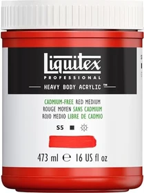 Liquitex Professional Heavy Body Acrylic cadmium-free red medium, 473ml