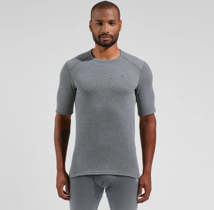 Odlo Active Warm Eco Funktionsshirt kurzarm odlo steel grey melange (Herren)