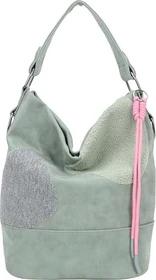 fritzi aus Preußen Olga Limited Happy Flocked Schultertasche soft salbei