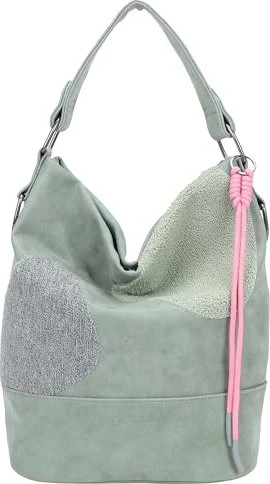 fritzi aus Preußen Olga Limited Happy Flocked Schultertasche soft salbei