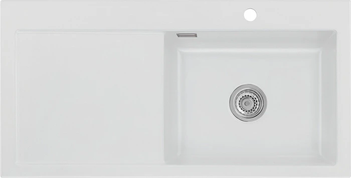 systemceram Mera 100 SL Einbau Becken rechts satin