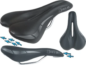 Velo Wide Channel 175mm Sattel schwarz