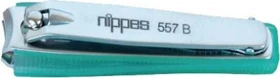 Gebrüder Nippes 557E Nagelknipser mit Nagelfang schwarz/silber 80mm